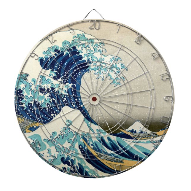 Cible De Fléchettes Katsushika Hokusai - La Grande vague au large de K (Devant)