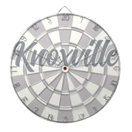 Cible De Fléchettes Knoxville TN Gray And White editable text
