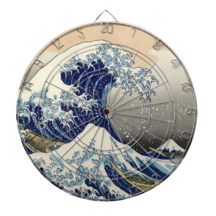 Cible De Fléchettes La Grande Vague de Kanagawa Hokusai