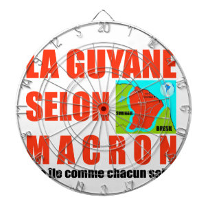 Cible De Fléchettes La Guyane selon Macron est une île