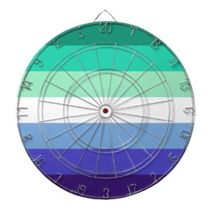 Cible De Fléchettes La palette de drapeau des hommes gays trans-inclus