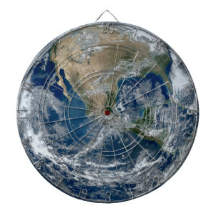 Cible De Fléchettes La planète Terre de l'espace extra-atmosphérique