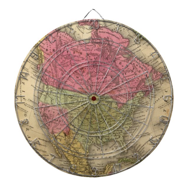 Cible De Fléchettes L'Amérique du Nord. 2 (Devant)