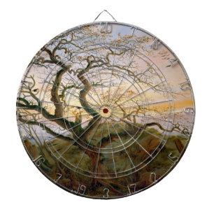 Cible De Fléchettes L'arbre des corbeaux (par Caspar David Friedrich)