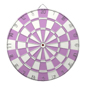 Cible De Fléchettes Lavande Violette Et Blanc