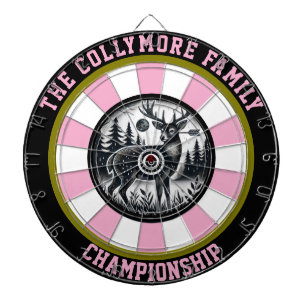 Cible De Fléchettes Le cerf dans l'art du taureau forestier