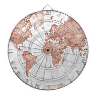 Cible De Fléchettes Le monde est art - rouge