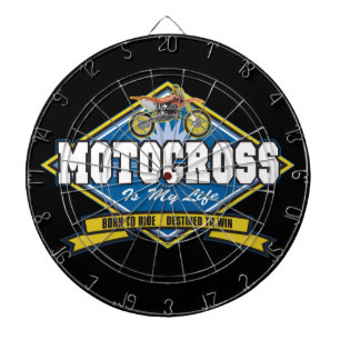 Cible De Fléchettes Le motocross est ma vie