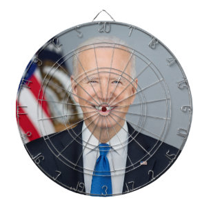 Cible De Fléchettes Le président Joe Biden Portrait de la Maison Blanc