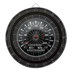 Cible De Fléchettes Légendes personnalisées Dartboard Speedometer Ed