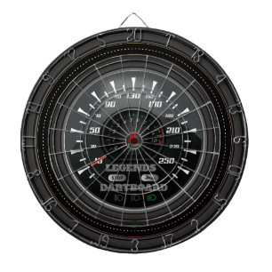 Cible De Fléchettes Légendes personnalisées Dartboard Speedometer Edit