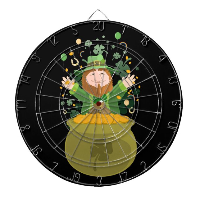 Cible De Fléchettes Leprechaun de Saint Patrick (Devant)