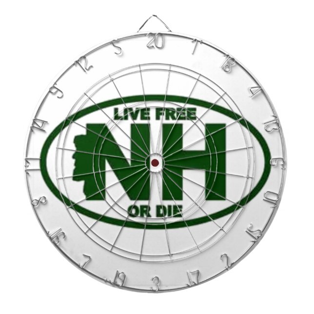 Cible De Fléchettes Les honoraires vivants du New Hampshire ou meurent (Devant)