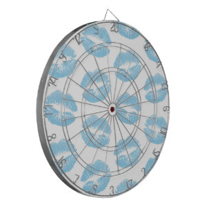Cible De Fléchettes Lèvres Bleues, Motif De Lèvres, Bleu, Baiser
