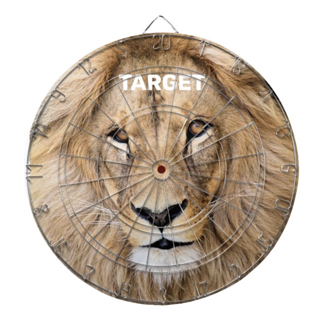 Cible De Fléchettes Lion sauvage personnalisé (Devant)