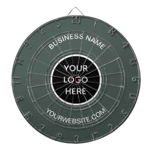 Cible De Fléchettes Logo d'entreprise Sage Green Company Promotions