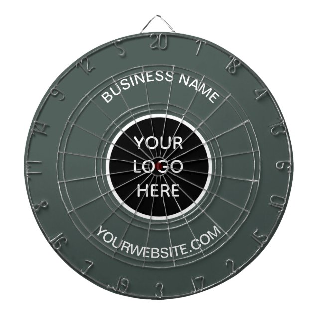 Cible De Fléchettes Logo d'entreprise Sage Green Company Promotions (Devant)