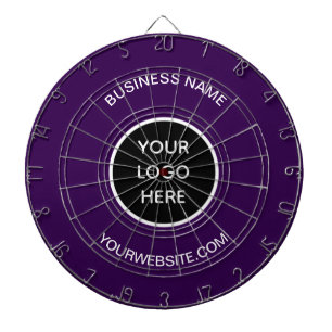Cible De Fléchettes Logo d'entreprise violet Entreprise Promotionnel M