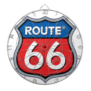 Cible De Fléchettes Logo Route 66
