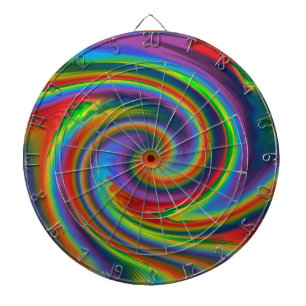 Cible De Fléchettes Lueur solaire d'arc-en-ciel