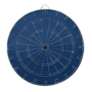 Cible De Fléchettes Magnifique Marine Blue Leather Texture