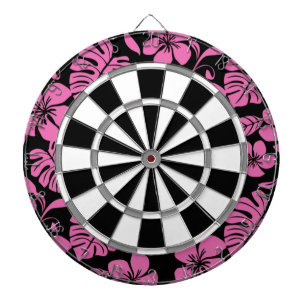 CIBLE DE FLÉCHETTES MAILLOT DE BAIN ROSE (NOIR/ROSE)