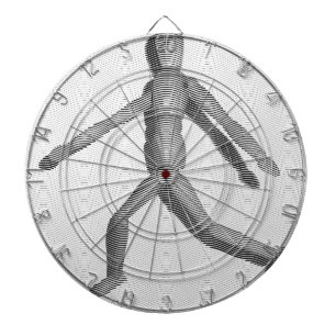 Cible De Fléchettes Mannequin humain en bois