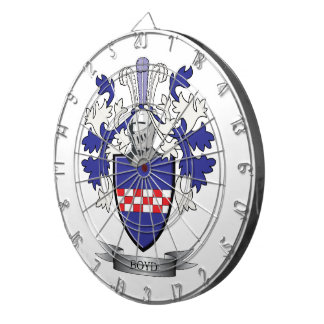 Cible De Fléchettes Manteau de crête de famille de Boyd des bras