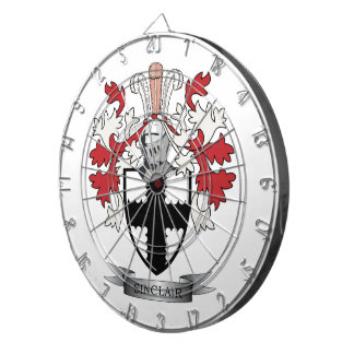 Cible De Fléchettes Manteau de crête de famille de Sinclair des bras