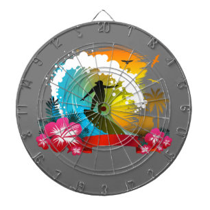 Cible De Fléchettes Marcher Sur La Marche