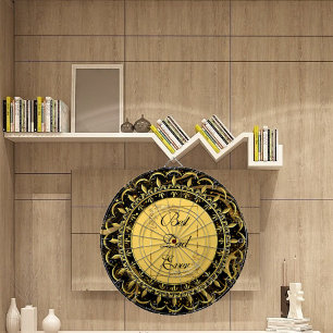 Cible De Fléchettes Meilleur Papa Jamais Calligraphie Moderne Des Fils