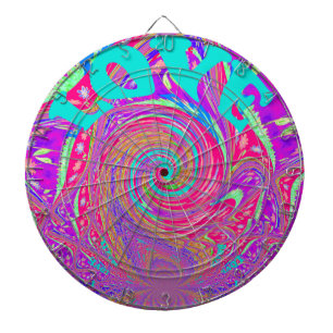 Cible De Fléchettes Mesmerizing Whirlpool Love Cyan Texte art Graphiqu