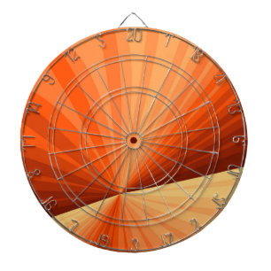 Cible De Fléchettes Moderne Abstrait Orange Rouge Vanille Graphique Fr