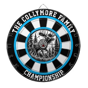 Cible De Fléchettes Moose Antlers Forest Target Art