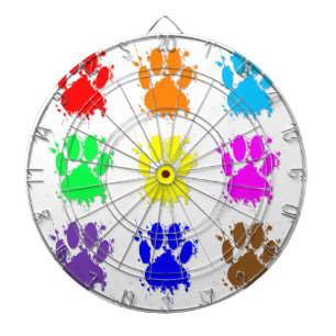 Cible De Fléchettes Motif à mâchoires pour chien d'encre