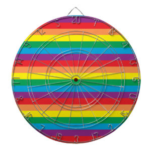 Cible De Fléchettes Motif arc-en-ciel simple