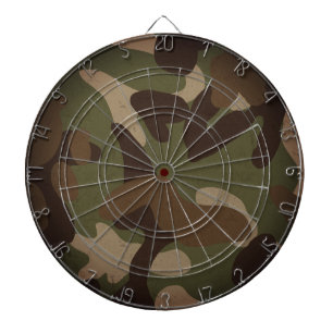 Cible De Fléchettes Motif de camouflage militaire classique