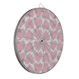 Cible De Fléchettes Motif de cœurs roses, romantique, amour