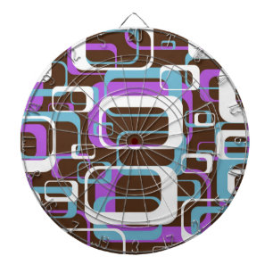 CIBLE DE FLÉCHETTES MOTIF DE FORMES RÉTRO