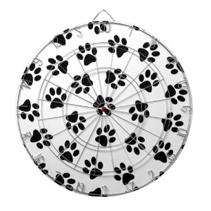 Cible De Fléchettes Motif De Pâtes, Paniers De Chien, Paniers Noirs
