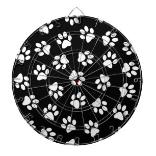 Cible De Fléchettes Motif De Pâtes, Patrouilles De Chien, Paws Blanche