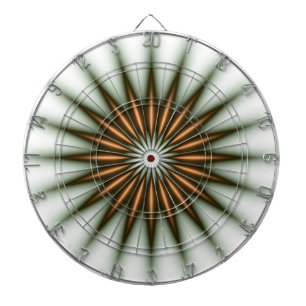 Cible De Fléchettes Motif de rayonnement or