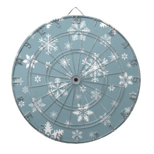 Cible De Fléchettes Motif flocon de neige, Flocons de neige blancs, Ne