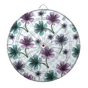 Cible De Fléchettes Motif floral personnalisé et sur mesure 