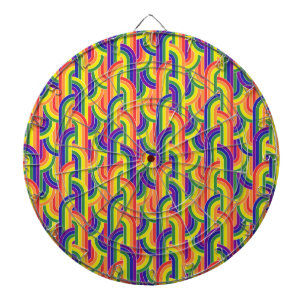 Cible De Fléchettes Motif Rainbow moderne