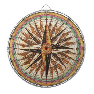 Cible De Fléchettes Navigateur de boussole du navire Vintage nautique