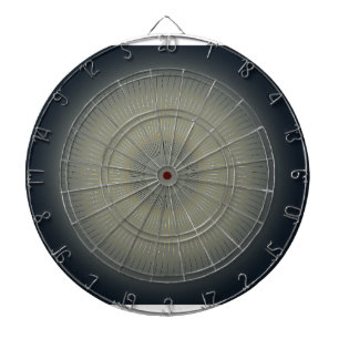 Cible de fléchettes Navy Moderne en Spirale Dorée