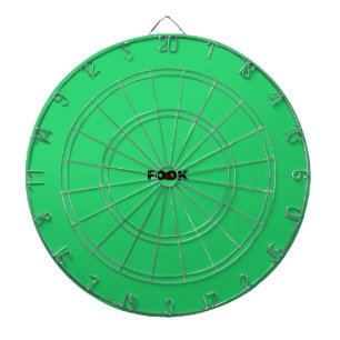 Cible De Fléchettes Noir pâle sur le tableau de bord vert