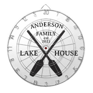 Cible De Fléchettes Nom de famille personnalisé Lake House