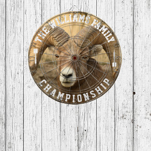 Cible De Fléchettes Nom de famille personnalisé Photo Big Sheep person